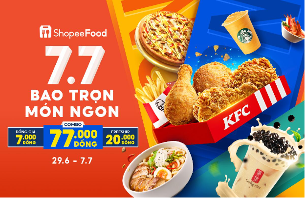 ShopeeFood gọi tín đồ ăn uống trả lời, sự kiện hoành tráng 7.7 Bao Trọn Món Ngon sẵn sàng mời bạn nhập tiệc - Ảnh 1.