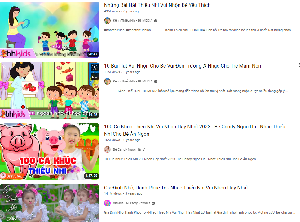 Những bài hát "dỗ trẻ ăn cơm" thống trị Youtube, video nào cũng từ chục đến trăm triệu view: "Còn đẻ là còn tăng" - Ảnh 7. Những bài hát "dỗ trẻ ăn cơm" thống trị Youtube, video nào cũng từ chục đến trăm triệu view: "Còn đẻ là còn tăng" - Ảnh 7.