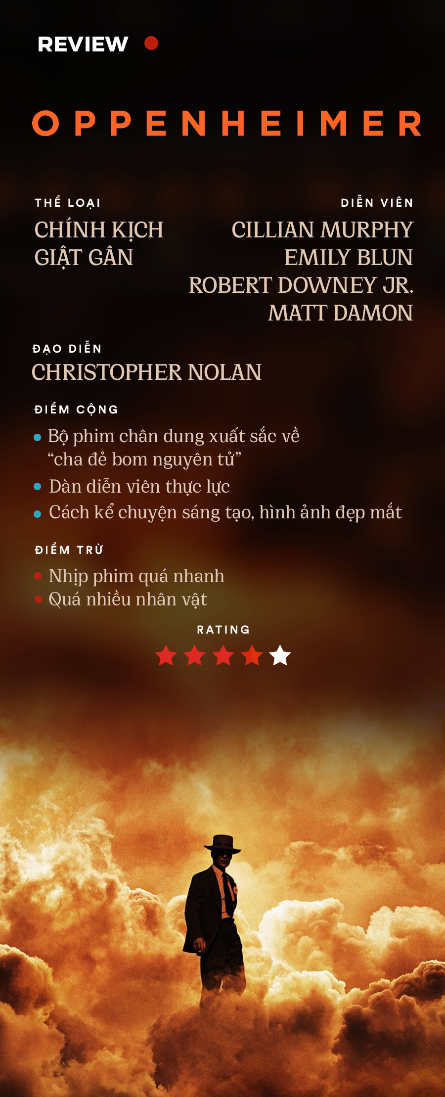 Oppenheimer: Bi kịch của cha đẻ bom nguyên tử và màn &quot;flexing điện ảnh&quot; đến từ Christopher Nolan - Ảnh 9.