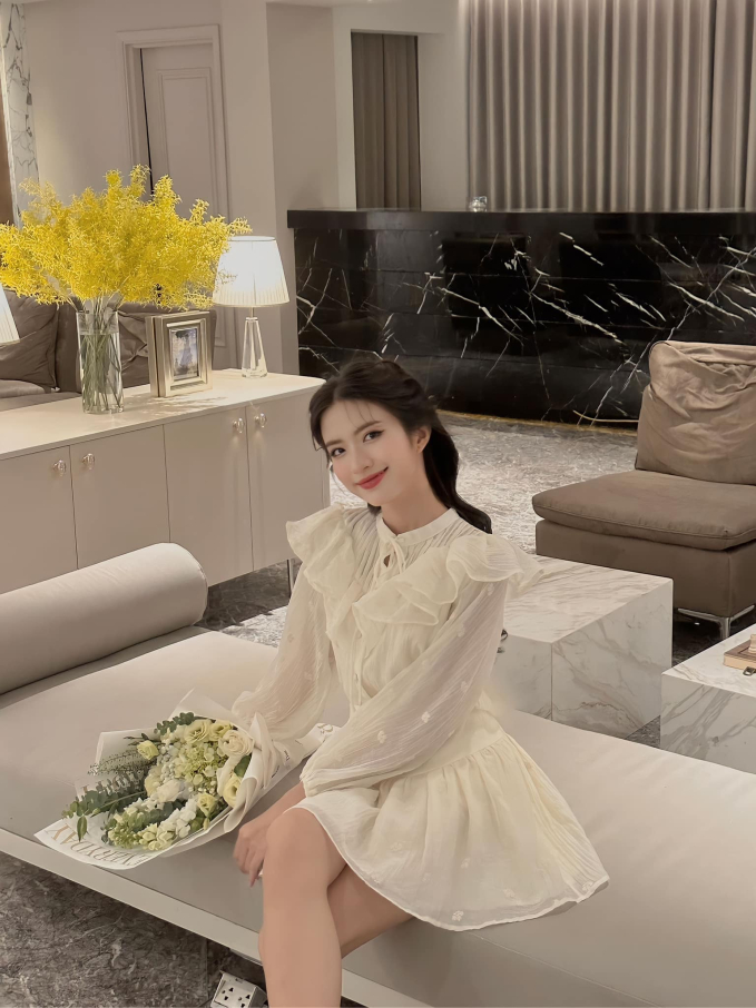 Phương Ly Dress - Đầm cổ yếm vải tafta nơ trắng Ennik | Shopee Việt Nam