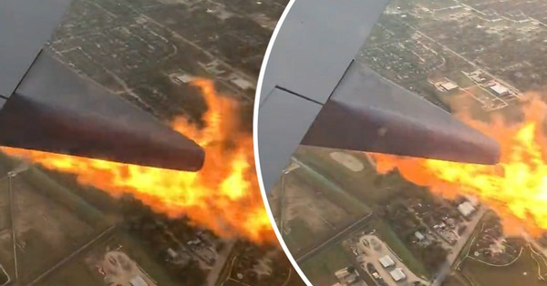 Hành khách ghi lại khoảnh khắc ám ảnh trên không: Động cơ máy bay bốc cháy đùng đùng, phi công quay đầu gấp