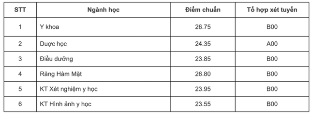 Toàn cảnh điểm chuẩn các trường khối Y Dược năm nay: Ngành nào dẫn đầu? - Ảnh 5. Toàn cảnh điểm chuẩn các trường khối Y Dược năm nay: Ngành nào dẫn đầu? - Ảnh 5.
