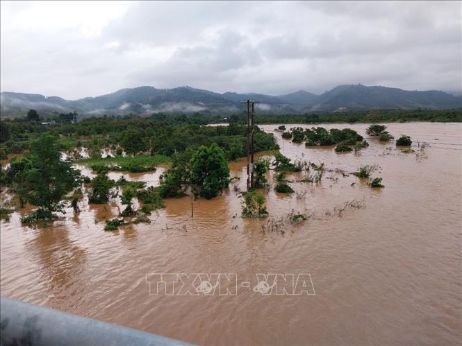 Phố núi Bảo Lộc ngập nặng sau trận mưa suốt đêm - Ảnh 1.