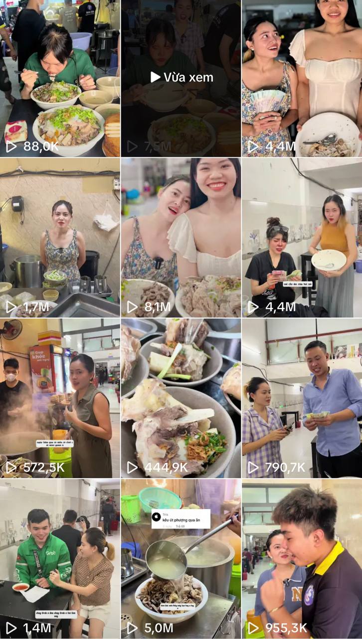 thử thách ăn 2 tô bún chả sứa