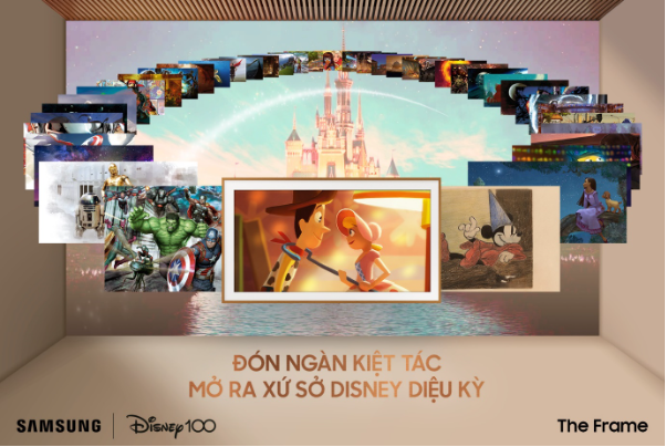 TV The Frame kho&aacute;c &aacute;o mới mừng Disney 100 tuổi - Ảnh 4.