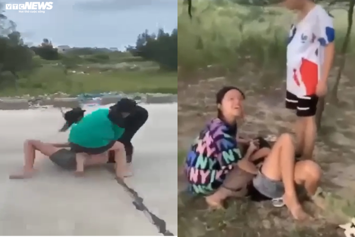 Xác minh clip nữ sinh lớp 8 ở Hà Tĩnh bị bạn hẹn ra bờ đê đánh đập, lột quần áo - Ảnh 1.