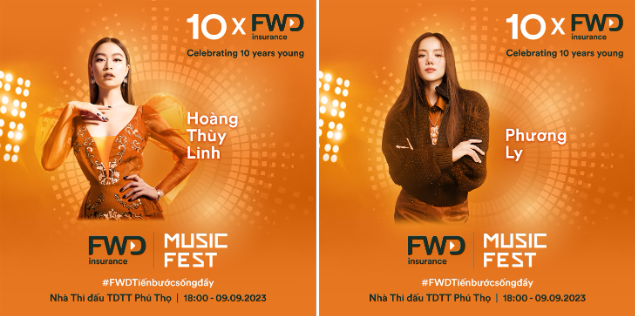 Mỹ nữ hội tụ: Hoàng Thùy Linh - Phương Ly đọ sắc tại sân khấu FWD Music Fest 2023 - Ảnh 1.