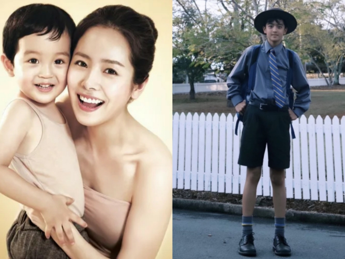Ngày nào còn bé xíu trong vòng tay dì, 10 năm sau cháu trai Han Ji Min gây sốc vì chiều cao như photoshop - Ảnh 1.