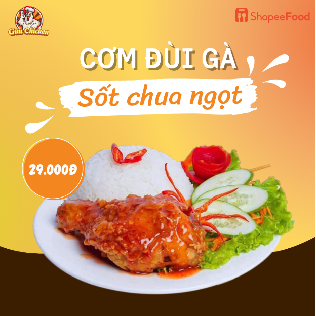 Thưởng thức tiệc cơm đùi gà sốt đồng giá 29.000 đồng tại Guu Chicken - Ảnh 1.