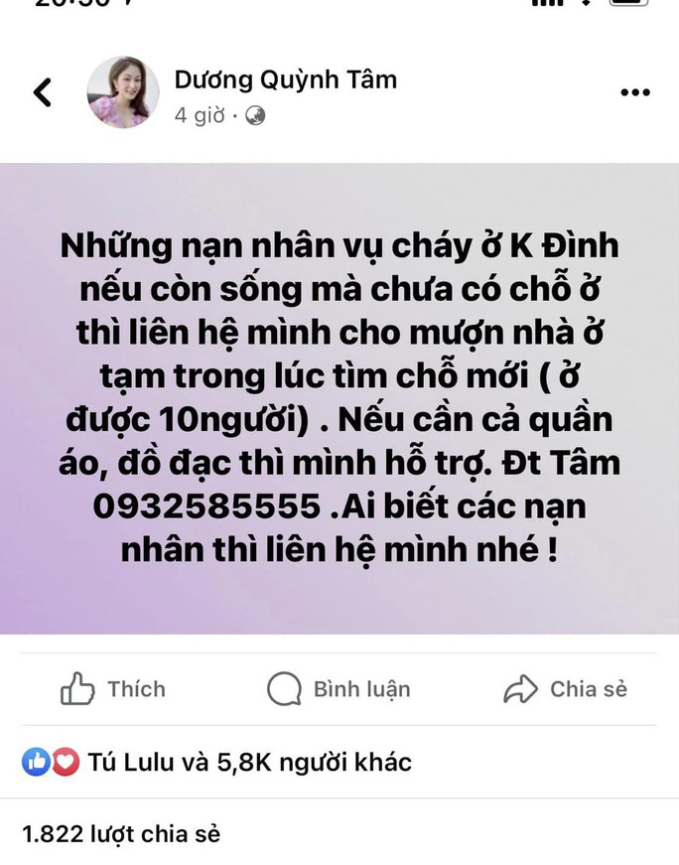 Ấm áp tình người sau vụ cháy chung cư mini ở Hà Nội - Ảnh 6.