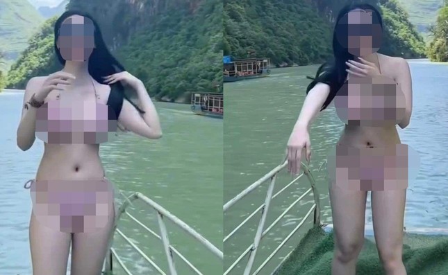 Hà Giang cấm mặc bikini trên tàu, thuyền du lịch sông Nho Quế - Ảnh 1.