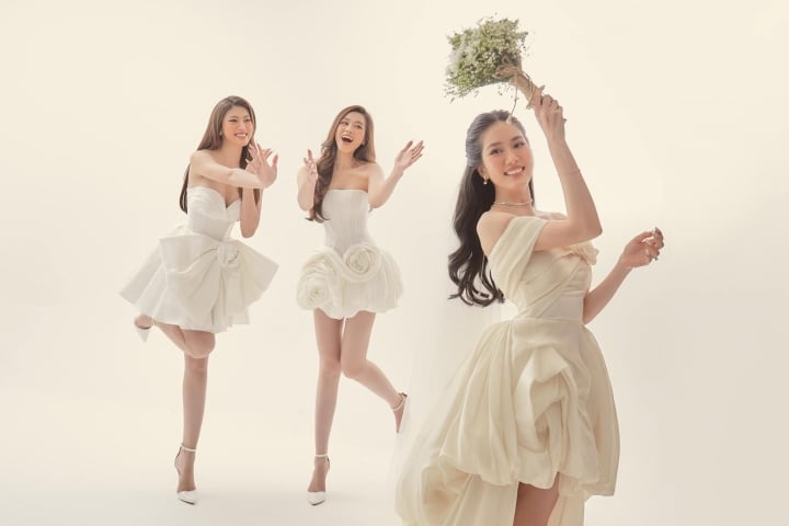 Hoa hậu Đỗ Hà, Á hậu Ngọc Thảo xuất hiện trong bộ ảnh cưới của Á hậu Phương Anh - Ảnh 7.