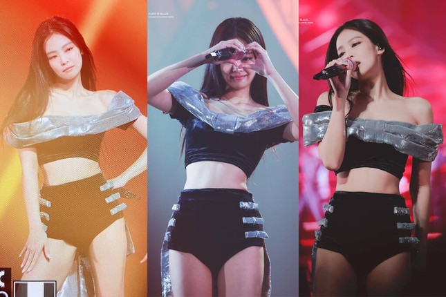 BlackPink mặc quá gợi cảm trong đêm diễn cuối - Ảnh 6.