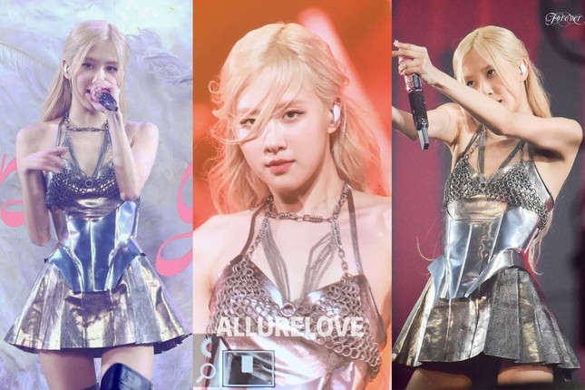 BlackPink mặc quá gợi cảm trong đêm diễn cuối - Ảnh 9.