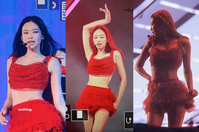 BlackPink mặc quá gợi cảm trong đêm diễn cuối - Ảnh 7.