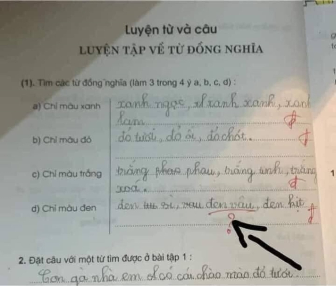 Cười đau ruột với những bài tập khó đỡ của học sinh tiểu học: Đúng là chỉ có trẻ nhỏ mới nghĩ được như thế! - Ảnh 3.