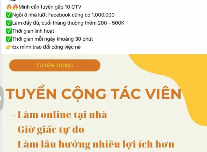 Những chiếc bẫy lừa đảo "việc nhẹ lương cao" nhắm vào tân sinh viên: Cần phải cảnh giác cao độ! - Ảnh 2. Những chiếc bẫy lừa đảo "việc nhẹ lương cao" nhắm vào tân sinh viên: Cần phải cảnh giác cao độ! - Ảnh 2.