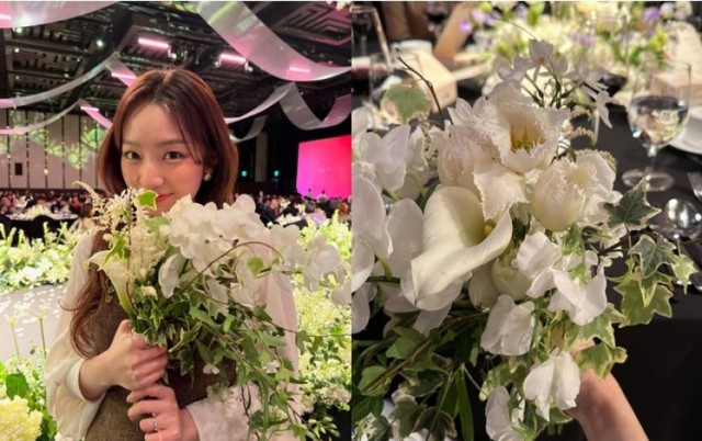 Mỹ nhân YG kết hôn sau 5 tháng bắt được hoa cưới của Lee Seung Gi: Cái vuốt má dành cho chú rể gây sốt - Ảnh 11.
