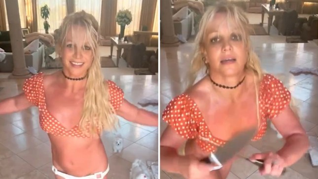 Cảnh sát đến nhà Britney Spears sau video múa dao gây sốc - Ảnh 1.