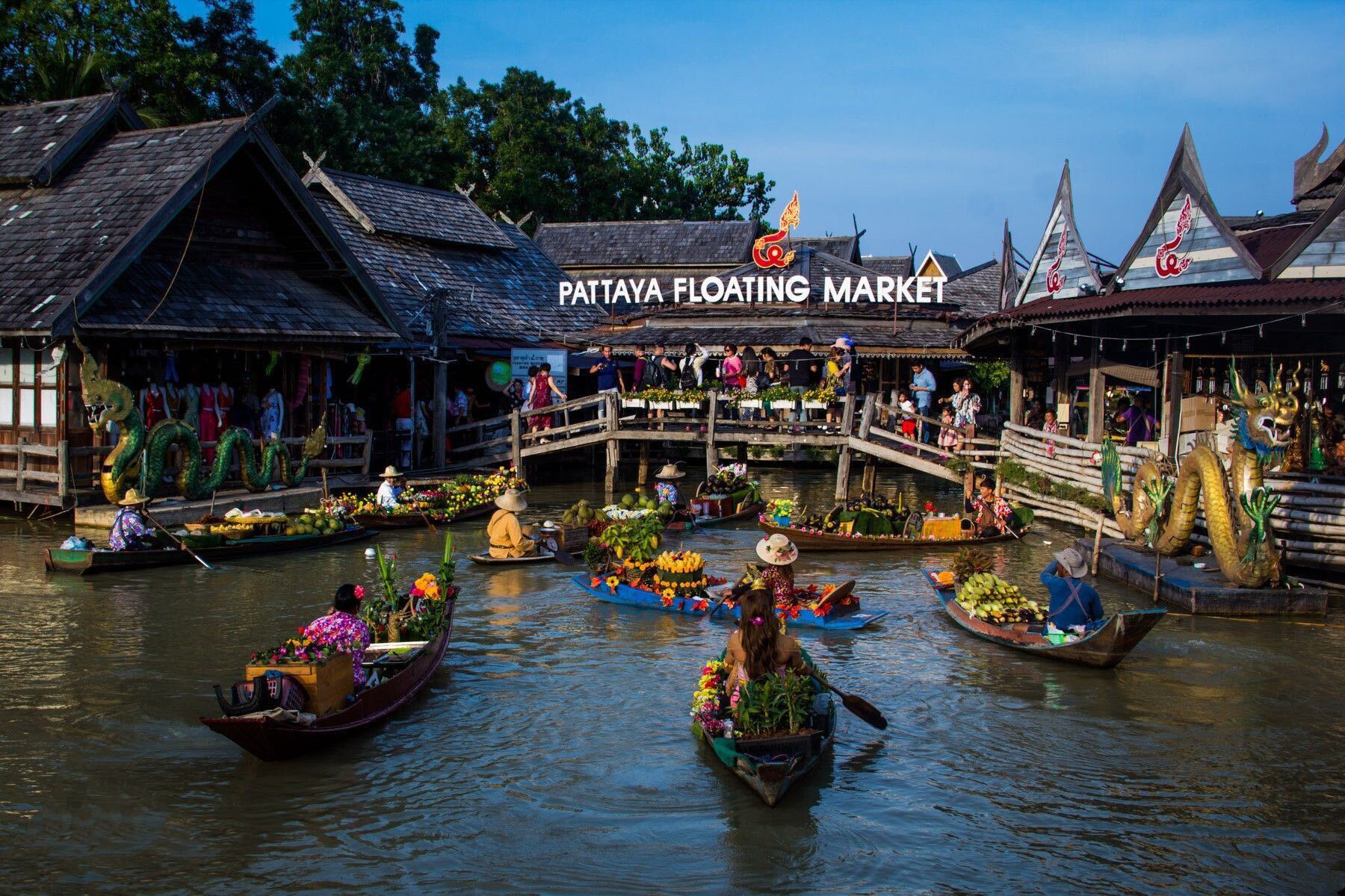 Chùm ảnh chợ nổi Pattaya - địa điểm du lịch nổi tiếng Thái Lan trước khi gặp hỏa hoạn kinh hoàng - Ảnh 2.