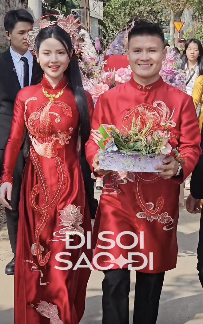 Cận cảnh tiệc cưới Quang Hải - Chu Thanh Huyền tại Đông Anh: 