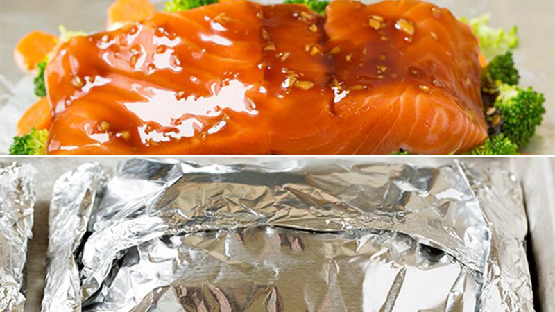 Cách làm cá hồi nướng giấy bạc ngon chuẩn nhà hàng - Ảnh 2.