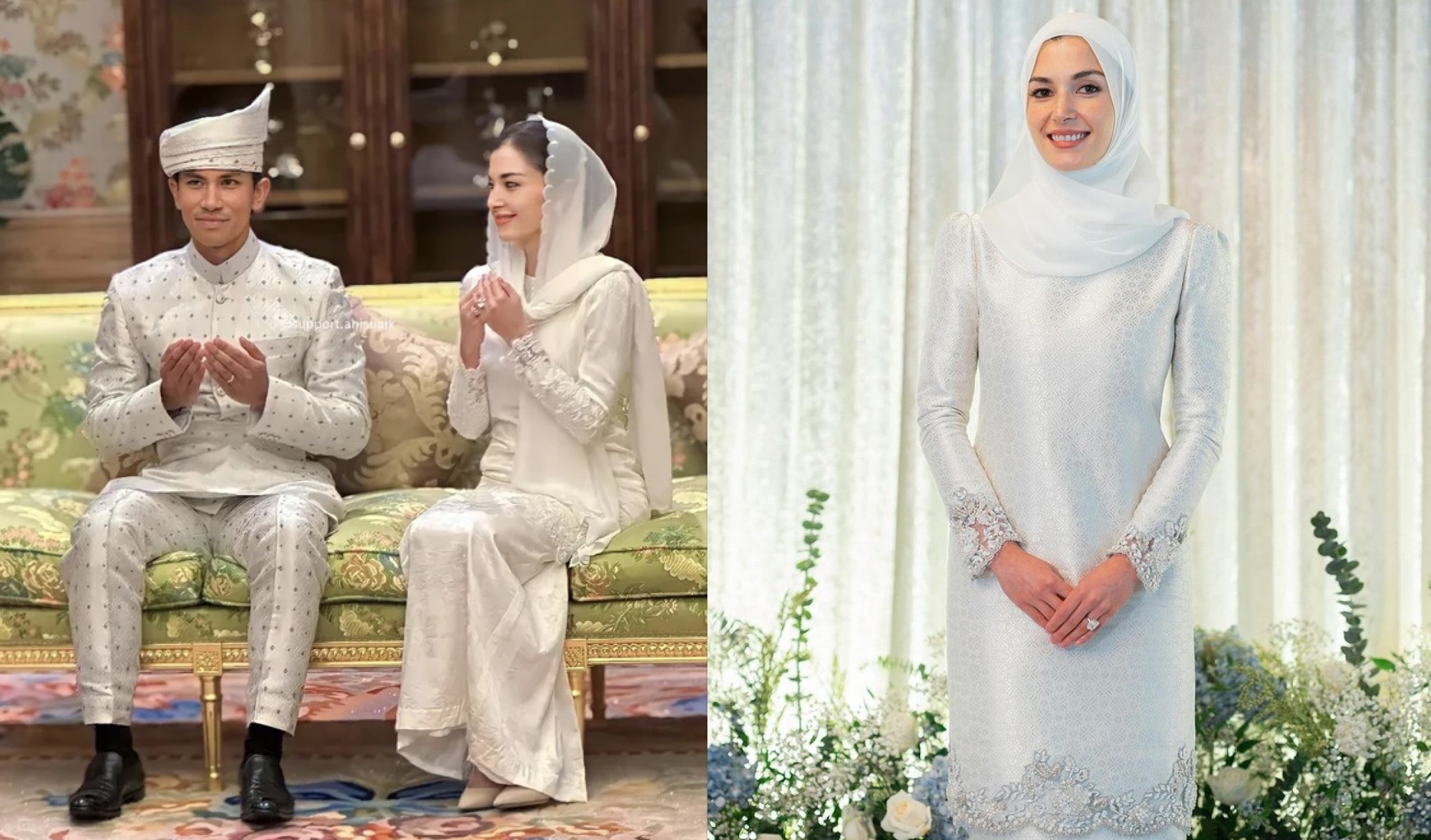 Váy cưới các nàng dâu &quot;thường dân&quot; nổi tiếng: 2 công nương nước Anh khác biệt lớn, vợ hoàng tử Brunei thì sao?- Ảnh 1.