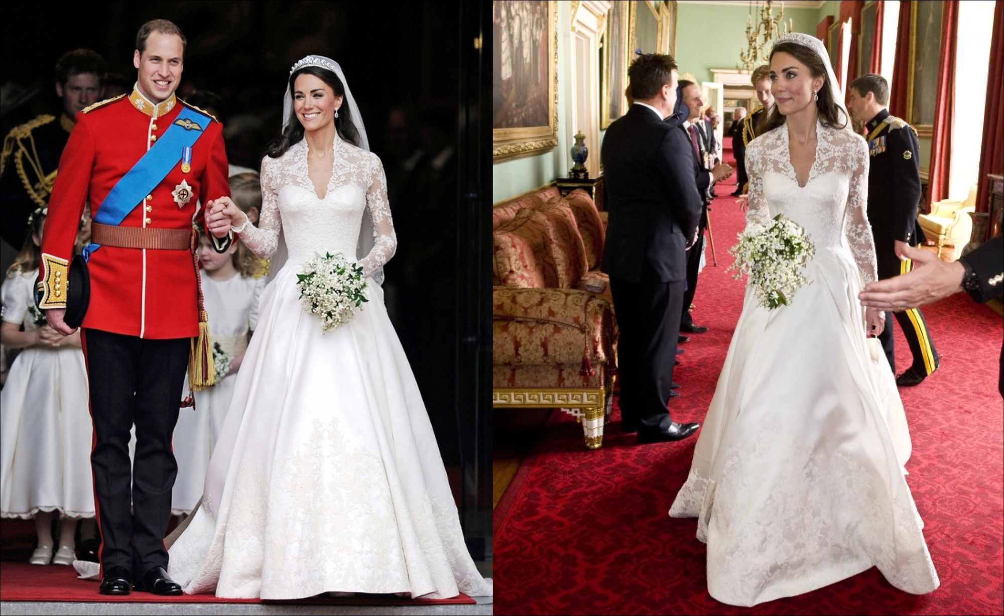 Váy cưới các nàng dâu &quot;thường dân&quot; nổi tiếng: 2 công nương nước Anh khác biệt lớn, vợ hoàng tử Brunei thì sao?- Ảnh 8.