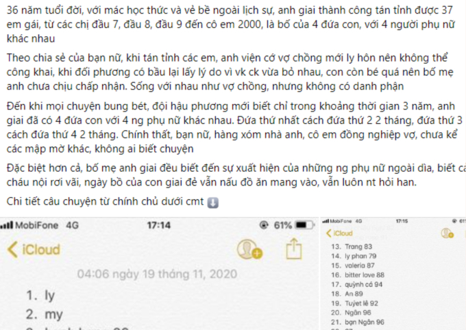 Drama tình ái kinh khủng khiến người đọc không tin vào “nhân sinh”: Lộ danh sách 37 người yêu của ông chồng 36 tuổi - Ảnh 1.