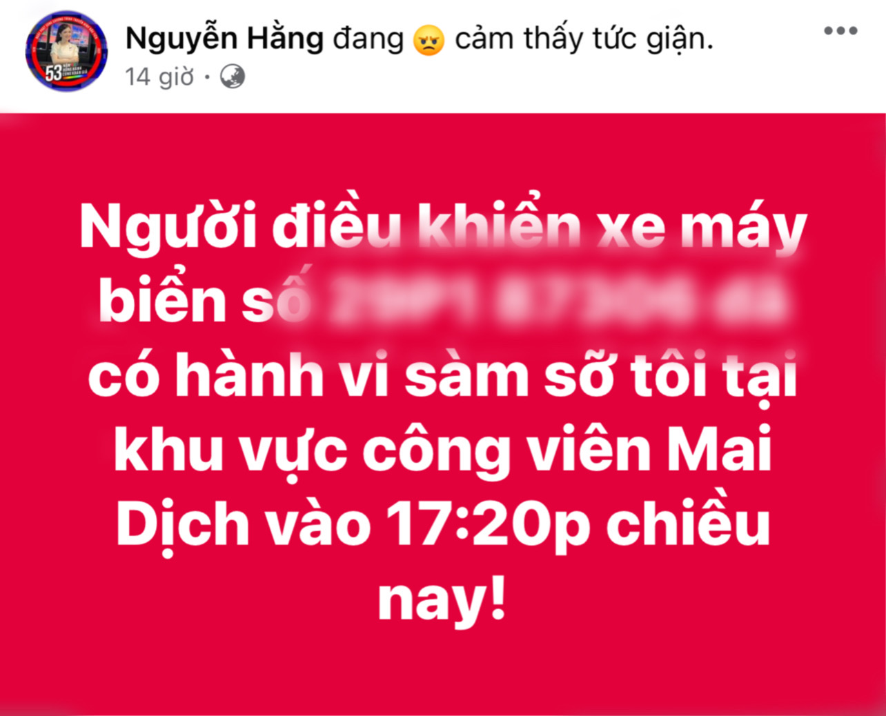 Chị ruột Hoà Minzy bức xúc đăng đàn tố cáo vì bị 1 kẻ lạ sàm sỡ khi đang chạy bộ- Ảnh 1.