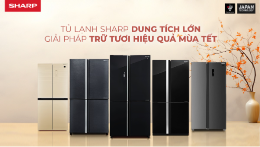 Tủ lạnh Sharp dung t&iacute;ch lớn - Lựa chọn đ&aacute;ng lưu t&acirc;m cho gia đ&igrave;nh dịp Tết - Ảnh 4.