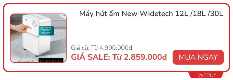 Miền Bắc rét đậm kèm mưa phùn, tranh thủ chốt ngay loạt deal máy hút ẩm, máy sưởi đang sale đến 54% - Ảnh 4.