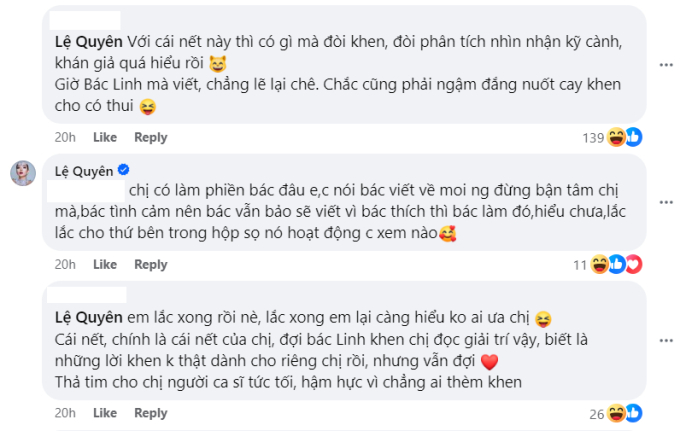 Lệ Quy&ecirc;n ng&agrave;y c&agrave;ng căng: Đ&aacute;p trả antifan ngay dưới b&agrave;i đăng Hồng Nhung k&ecirc;u gọi b&igrave;nh chọn cho ch&aacute;u trai! - Ảnh 2.