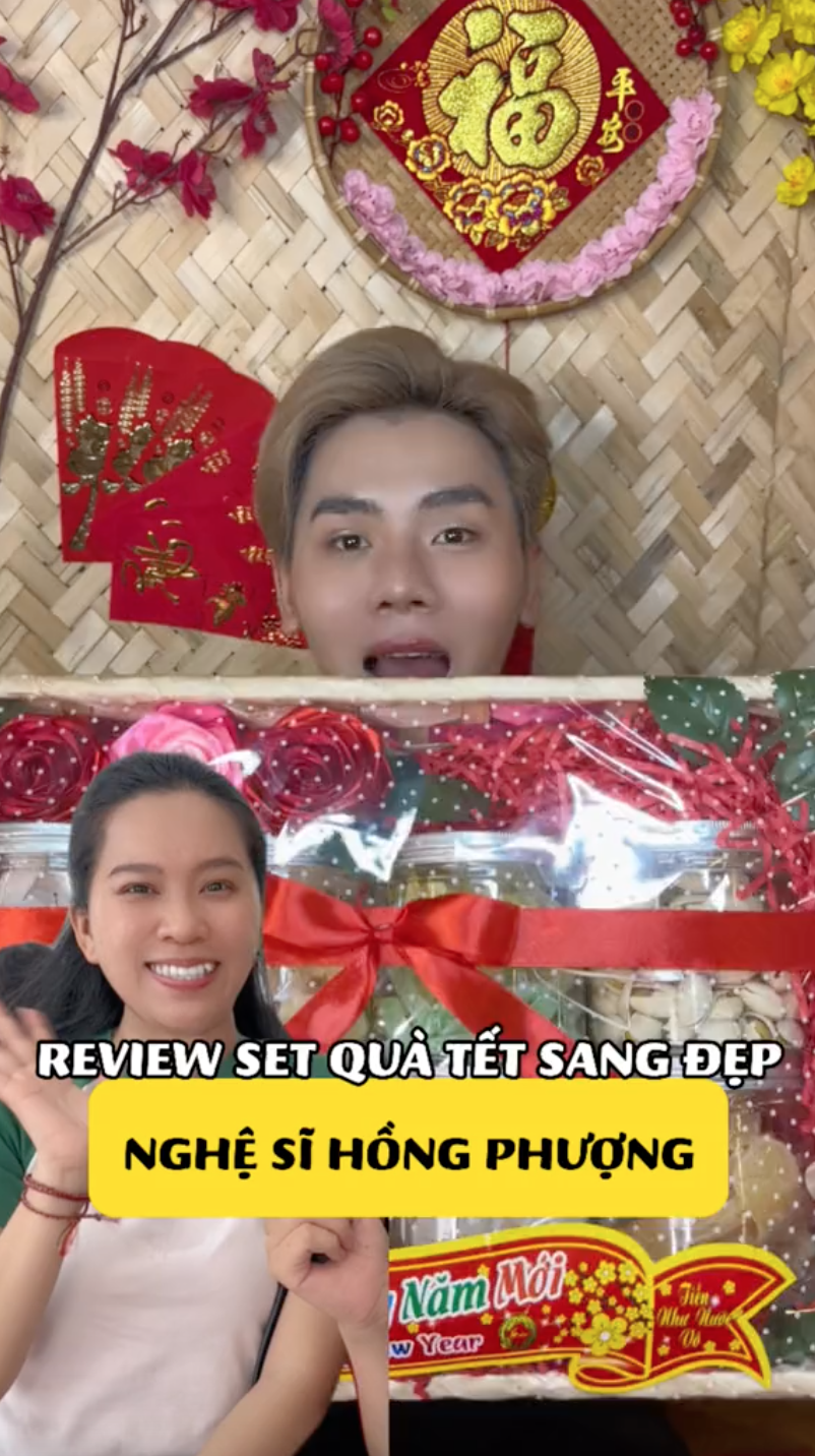 Một TikToker review set quà Tết mới toanh của Hồng Phượng, nói câu chốt cực bất ngờ- Ảnh 1.