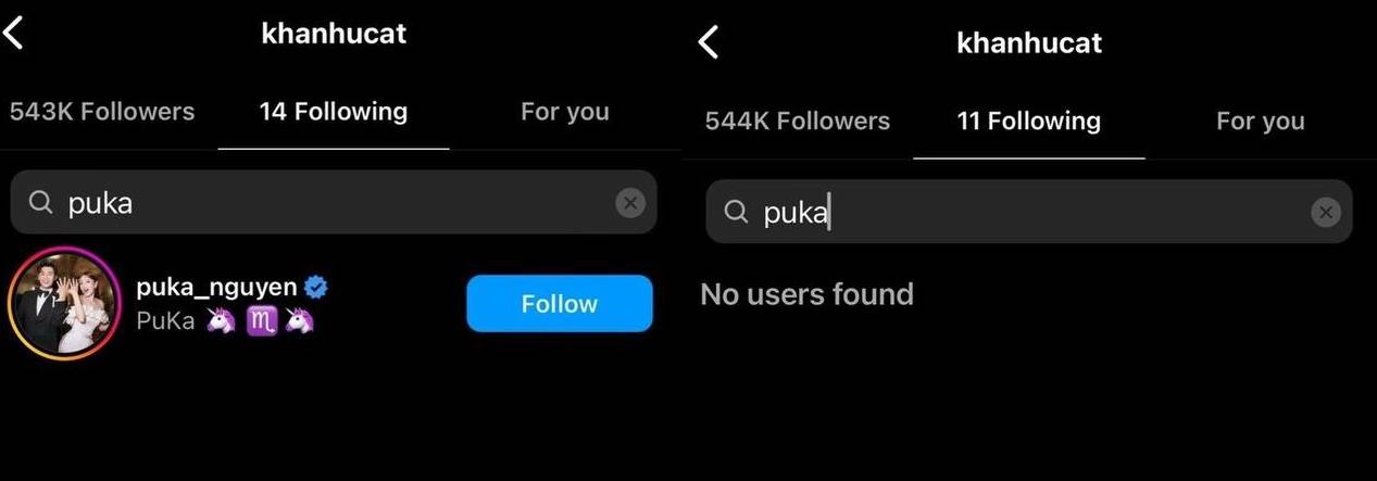 Phát hiện Khả Như đã unfollow Puka, tình bạn &quot;toang&quot; đúng như lời đồn?- Ảnh 2.