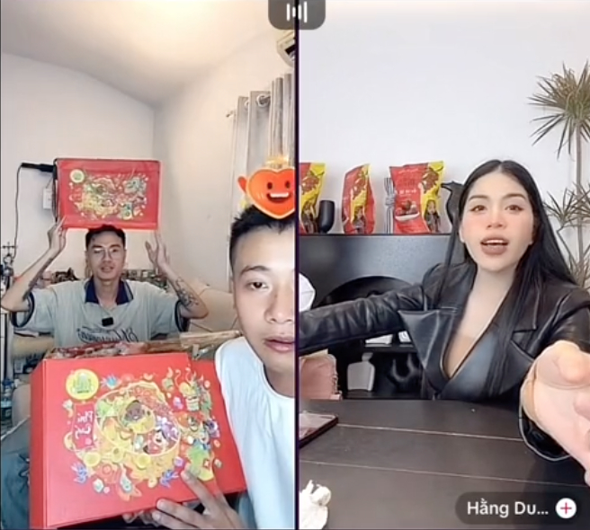 Hằng Du Mục là ai mà &quot;khuấy đảo&quot; livestream của Quang Linh Vlogs, giúp bán nghìn đơn set quà Tết? - Ảnh 1.