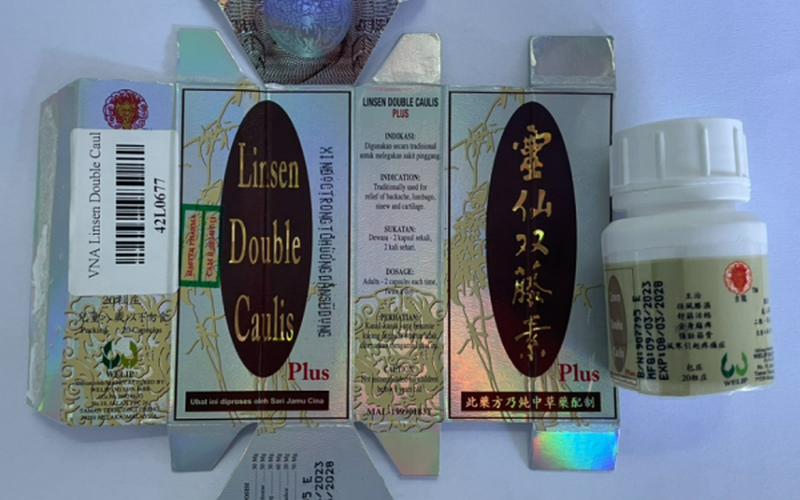 Phát hiện sản phẩm Linsen Double Caulis không rõ xuất xứ, trộn trái phép tân dược - Ảnh 1. Phát hiện sản phẩm Linsen Double Caulis không rõ xuất xứ, trộn trái phép tân dược - Ảnh 1.