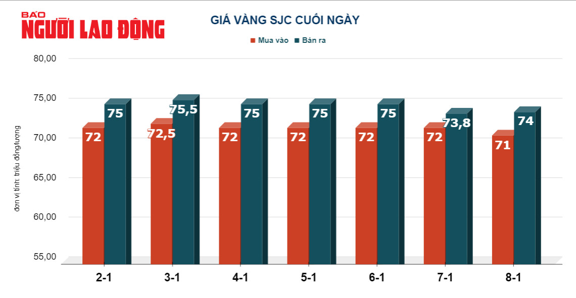 Giá vàng hôm nay, 9-1: Giảm mạnh do nhà đầu tư cẩn trọng- Ảnh 2.