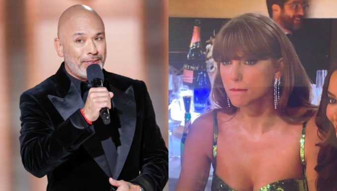 Taylor Swift bị MC cà khịa vô duyên, Emma Stone liền có màn đáp trả hộ cực gắt tại Quả Cầu Vàng - Ảnh 4. Taylor Swift bị MC cà khịa vô duyên, Emma Stone liền có màn đáp trả hộ cực gắt tại Quả Cầu Vàng - Ảnh 4.