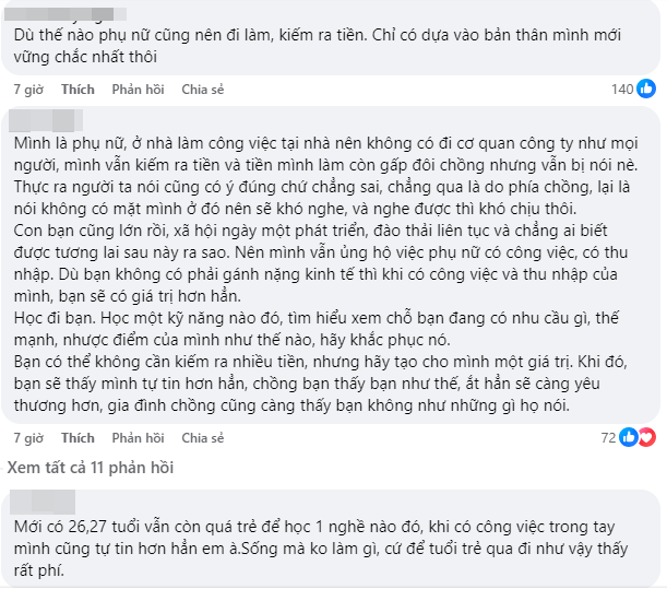 Chồng nuông chiều, mẹ bỉm sau sinh 8 năm không đi làm, sống an nhàn: Tưởng được ngưỡng mộ ai dè bị nói thế này! - Ảnh 2.