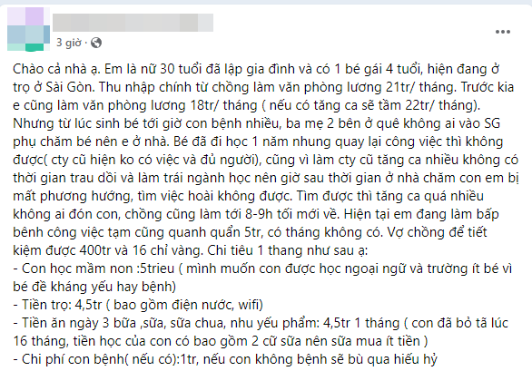 Ngày nào cũng tìm việc nhưng không được, mẹ bỉm sau sinh ở nhà chăm con bị suy nhược, dân mạng khuyên: &quot;Đừng đẻ nữa&quot; - Ảnh 1.