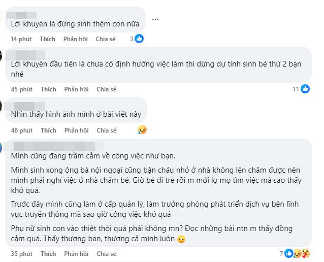 Ngày nào cũng tìm việc nhưng không được, mẹ bỉm sau sinh ở nhà chăm con bị suy nhược, dân mạng khuyên: &quot;Đừng đẻ nữa&quot; - Ảnh 1.