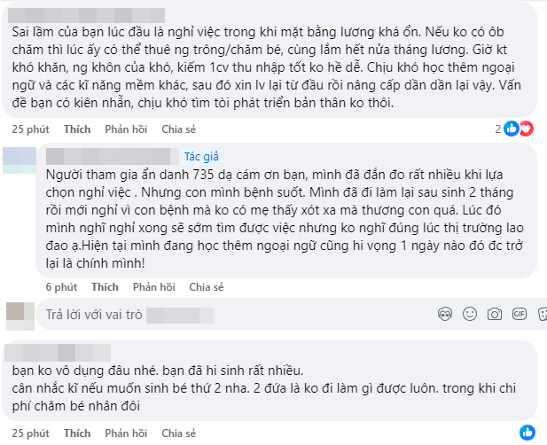 Ngày nào cũng tìm việc nhưng không được, mẹ bỉm sau sinh ở nhà chăm con bị suy nhược, dân mạng khuyên: &quot;Đừng đẻ nữa&quot; - Ảnh 2.