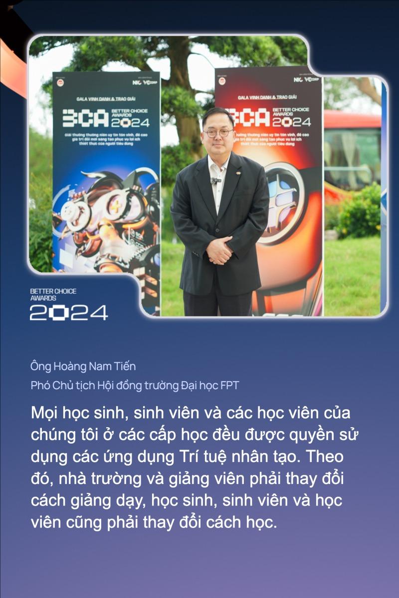 Ph&oacute; Chủ tịch Hội đồng trường Đại học FPT: "Học sinh, sinh vi&ecirc;n v&agrave; c&aacute;c học vi&ecirc;n của ch&uacute;ng t&ocirc;i ở mọi cấp học đều được quyền sử dụng c&aacute;c ứng dụng Tr&iacute; tuệ nh&acirc;n tạo"- Ảnh 3.