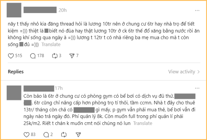 Hơn 23.000 người đang tranh cãi cực căng: “Lương 10 triệu, thuê trọ giá rẻ để tiết kiệm hay thuê chung cư 6 triệu để nâng cao mức sống?”- Ảnh 6.