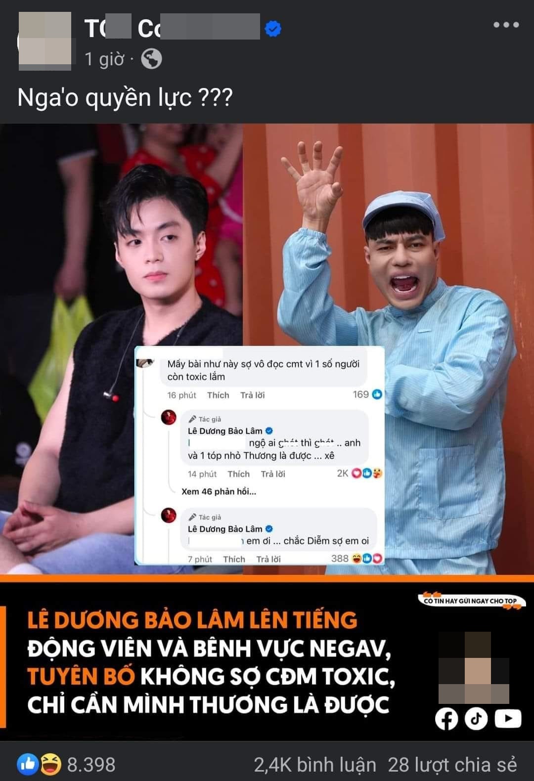 Căng: Lê Dương Bảo Lâm &quot;combat&quot; cực gắt với một fanpage, kéo fan vào công kích đối phương - Ảnh 2.