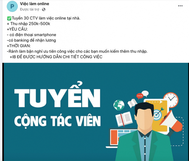 Nhiều sinh viên bỗng thành 'con nợ' khi tin chiêu lừa việc nhẹ lương cao - Ảnh 2.