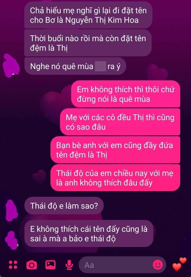 Người đàn ông cầu cứu dân mạng vì chuyện mẹ chồng - nàng dâu cãi nhau đặt tên có chữ &quot;Thị&quot; cho cháu - Ảnh 1.