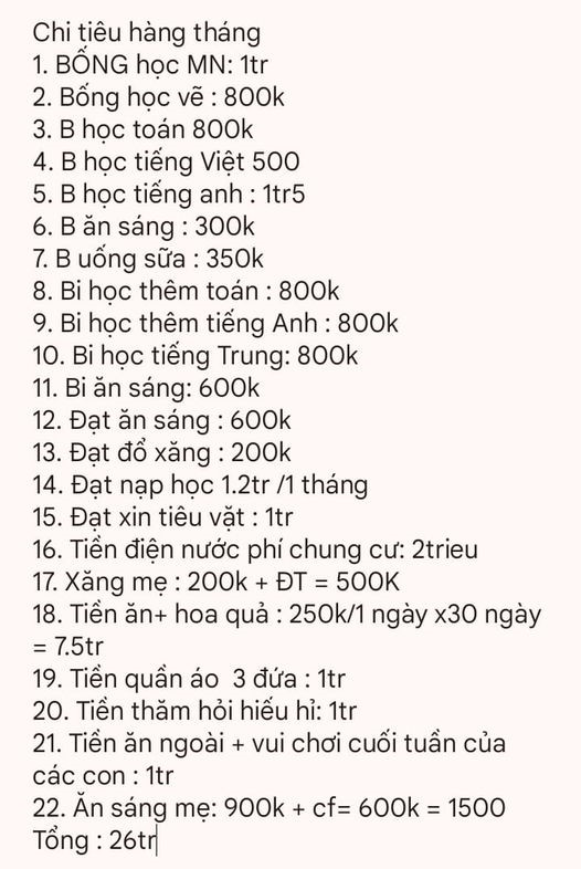 Mỗi tháng kiếm 35 triệu, chỉ tiêu hết 26 triệu nhưng vẫn không dư đồng nào, chẳng biết 9 triệu chạy đâu mất?! - Ảnh 2.