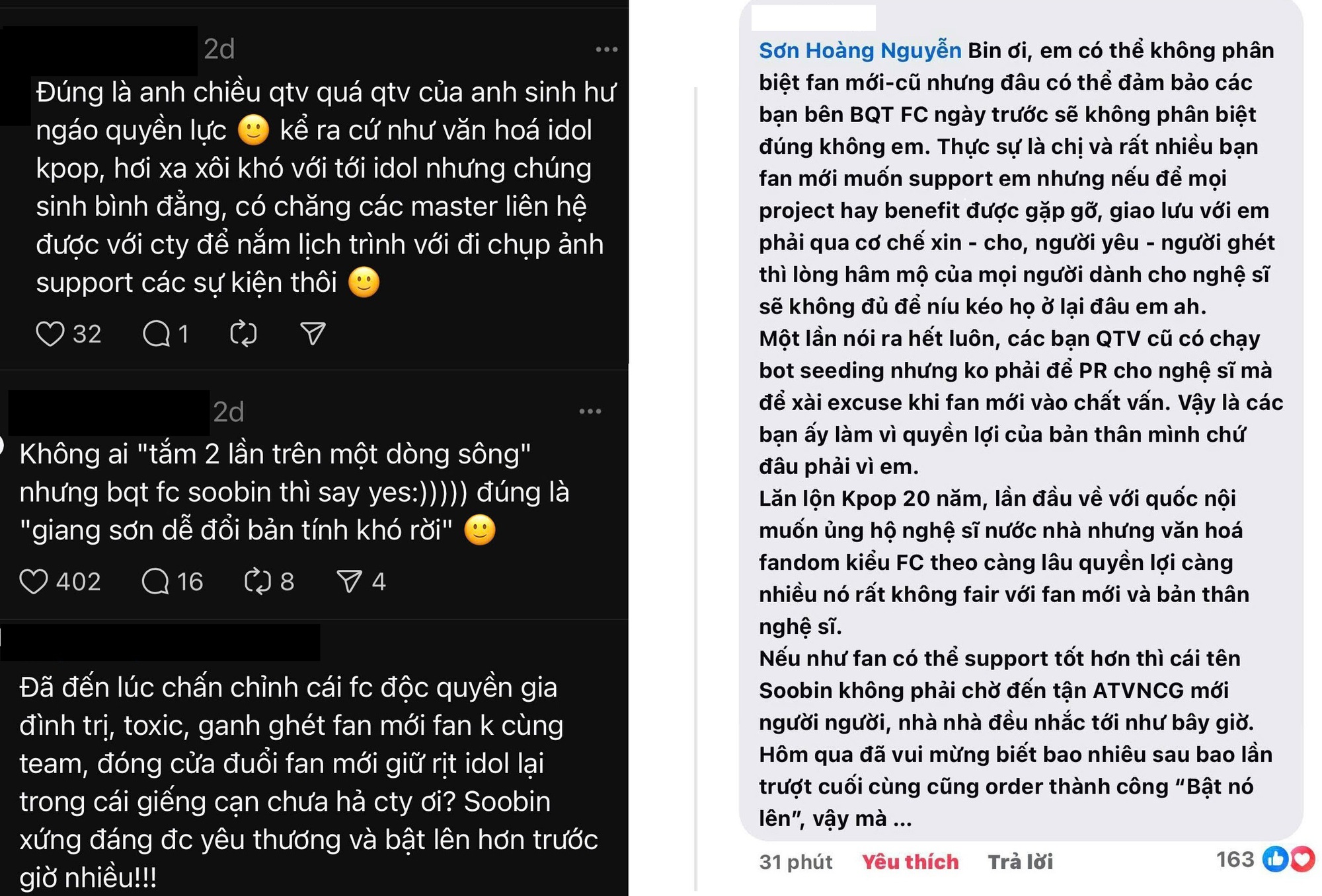 FC SOOBIN lại “lục đục&quot;: Fan đầu tàu tuyên bố “đóng cửa page&quot;, thất vọng vì một chia sẻ của thần tượng - Ảnh 4.